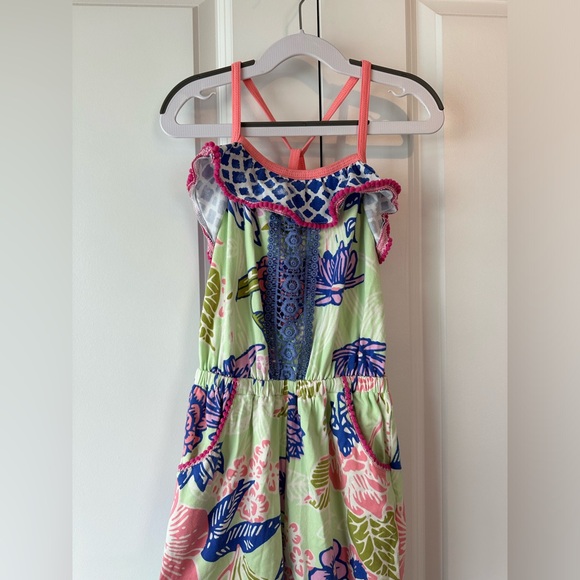 Matilda Jane Girls The Adventure Begins Horseshoe Romper (Size 4) - Picture 2 of 7